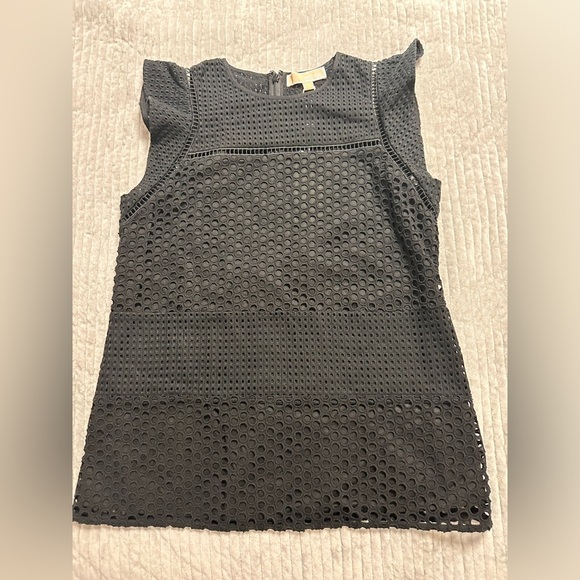 MICHAEL MICHAEL KORS Black Eyelet Top Sz S NWT (A0260 B2) - Picture 5 of 6